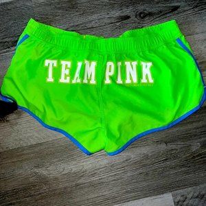 VICTORIA SECRET PINK NEON GREEN BOOTY SWIM SHORTS